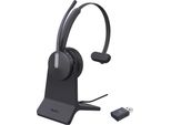 Yealink WH64 Hybird Mono Con Stazione Di Ricarica Squadre Cuffie, Senza Fili, 20 - 20000 Hz, Ufficio/Call Center, 92 G, Cuffie, Nero