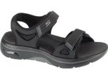 Skechers Go Walk Arch Fit 2.0 Sandal - Capistrano 229309-BBK, Sandali, Uomo, Nero