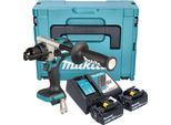 Makita Dhp 492 Rgj Avvitatore A Percussione A Batteria 18 V 141 Nm Brushless + 2X Batteria 6,0 Ah + Caricabatteria + Makpac