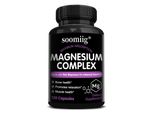 Complesso Di Magnesio 500Mg (120 Capsule) Integratore Alimentare, Ossa, Muscoli, Articolazioni, Rilassamento, Sonno, Salute Del Cuore