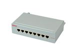Roline Patchpanel, 8 Ports, Kat.5E, Geschirmt, Lichtgrau (26.11.0304)