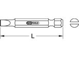 Ks Tools Bit Da 1/4" Con Intaglio 50 Mm 12 Mm - 911.3331"