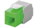 Goobay Cat 6A Keystone RJ45 Modulo Utp 500 Mhz Verde/Bianco (Sfuso)