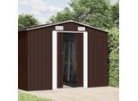 Vidaxl Casetta Da Giardino 257X489X181 Cm In Metallo Marrone