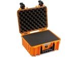 B&W Outdoor Case 3000 Con Sistema Divisorio Arancione