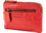 Bruno Banani Pelle Portafoglio Caso Chiave Lavato Keyholder Red Rosso