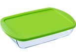 Pirofila Pyrex Fte Rect Px, 40 X 27 Cm, 4,5 L, In Vetro Borosilicato, Verde