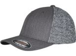 Flexfit 6511MM | Flexfit Trucker Melange Mesh Cap, Visiera Precurvata - Colore: Nero/Grigio Melange - Taglia: L/Xl