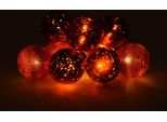 Albero Di Natale Con Luci Fiabesche - 230 Cm - 10 Led In Rosso - Decorazione Natalizia Illuminazione Albero Di Natale Baubles