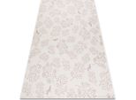 Tappeto Di Spago Sizal Flat 48774/526 Foglie Ucellini Crema Rosa Rosa 80X150 Cm