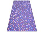 Tappeto Per Bambini Numbers Viola Cifre, Alfabeto, Numeri Viola 100X200 Cm