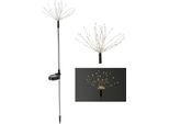 Spina Da Giardino Solare A Led Fuoco - Altezza Circa 80 Cm