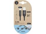 Cavo Usb 2.0 Tech One Tech TEC2002/ Usb Maschio - Lightning Maschio/ 1M/Nero