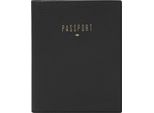 Fossil Pelle Caso Di Identificazione Portafoglio Travel Rfid Passport Case Black Nero