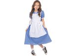 Bristol Novelty - Costume Da "Dorothy"" Per Bambina BN3091 (L) (Blu/Bianco)"
