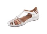 Pikolinos Sandali Donna Con Cinturino A T In Pelle P. Vallarta 655_0843C2, Misura:38 Eu, Colore:Bianco