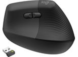 Logitech Lift For Business, Destro, Verticale, Ottico, Rf Wireless + Bluetooth, 4000 Dpi, Grafite
