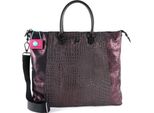 Gabs Pelle Borsa A Tracolla Borsa A Tracolla Bellona Flat Bag Bordeaux Porpora
