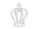 Corona In Metallo Shabby Bianco Antico H17,5 Cm Corona Decorativa In Metallo Shabby Chic Casa Di Campagna