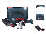Bosch Gws 18V-10 Smerigliatrice Angolare Professionale A Batteria 18 V 125 Mm Senza Spazzole + 1X Batteria Procore 4,0 Ah + Caricabatterie + L-Boxx