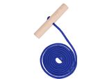 Corda Da Slitta 160 Cm - Corda Blu Con Manico In Legno