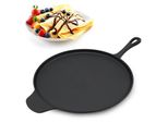 Padella Per Pizza E Crepes In Ghisa - Ø 30 Cm - Padella In Ghisa Per Grigliate