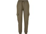 DáMské Kalhoty Urban Classics Ladies Cargo Sweat Pants Oliva - Xl