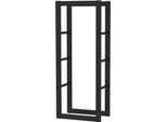 Porta Legna Da Ardere Toboli All'esterno E All'interno, Capacità Di Carico Fino A 100 Kg, 100 X 25 X 40 Cm, Porta Legna Da Ardere In Metallo Verniciato A Polvere, Porta Legna Da Ardere Indipendente