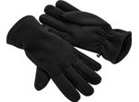 Beechfield - Guanti Invernali Da Donna, Materiale Riciclato In Pile RW8314 (L - Xl) (Nero)