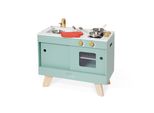 Cucina Da Gioco In Legno Janod - Loft Con Accessori E Guanto Da Forno