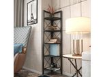 Skye Decor, Remo - Black, Libreria, Nero, 100 % Melamine Coated Slipboard, 30,5 X 33 X 160 Cm