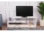 Skye Decor, Zigzag - Bianco, Mobili Tv, Bianco, 120 X 40 X 30 Cm