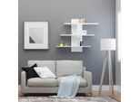 Skye Decor, Lale- Lale Dcm, Bianco, Mensole A Muro, 90X111X20 Cm, 100% Pannello Di Particelle Rivestito In Melamina