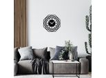 Opviq, Enzoclock- ENZ1412, Nero, Orologi Da Parete, 48 X 48 Cm, 100% Metallo (Spessore: 1