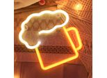 Usb A Batteria Birre Led Luce Al Neon Da Parete, Segno Al Neon Luci Notturne Segno Al Neon Luce Al Neon Per Partito Bar Gioco Camera Da Letto Decorazione Della Parete, Bambini Compleanno