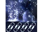 Zmh Led Luci Fiabesche 8 Pack Bianco Freddo 2M Led Striscia Filo Di Rame Luci A Batteria Per Fai Da Te Matrimonio Festa Decorazione Di Natale Regalo