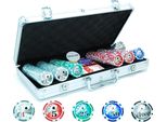 Valigetta Da Poker, 300 Fiches Da Poker In Valigetta Di Alluminio