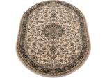 Tappeto Di Lana Polonia Ovale Kordoba Sepia 2 Marrone 170X235 Cm
