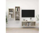 Maison Exclusive - Set Mobili Tv 3 Pz Rovere Sonoma In Legno Multistrato