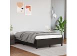 The Living Store Struttura Letto Nera 120X200 Cm In Ecopelle