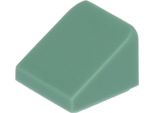 Lego: 100X Mattoncini Inclinati/Pendenza In Verde Sabbia
