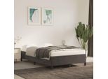 The Living Store Struttura Letto Grigio Scuro 120X200 Cm In Velluto