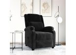 The Living Store Poltrona Relax In Velluto Nero