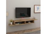 Skye Decor, Muson - Atlantic Pine, Tavolino Per Tv, Pino Atlantico, 100 % Slipboard Rivestito In Melamina, 120 X 29,6 X 18,2 Cm