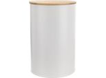 Contenitore Da Cucina Orion Contenitore Per La Conservazione Barattolo In Metallo Bianco Con Guarnizione In Silicone Per Prodotti Sfusi Whiteline 1,3L