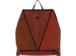 Gabs Pelle Zaino Per Il Tempo Libero Naoko Momu Sendai Black Shoulder Bag Bruciato Marrone