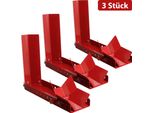 Yakimz Cavalletto Per Moto 9 Fori, Cavalletto Mobile Per Moto In Acciaio Morsetto Per Ruota Moto Rocker (3 Pezzi)