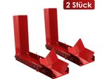 Yakimz Cavalletto Per Moto 9 Fori, Cavalletto Mobile Per Moto In Acciaio Morsetto Per Ruota Moto Rocker (2 Pezzi)