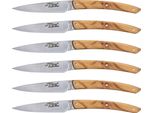 Set Di Coltelli Jean Dubost Laguiole 6 Pezzi, Legno D'oliva