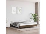 The Living Store Rete Marrone Scuro 160X200 Cm In Tessuto